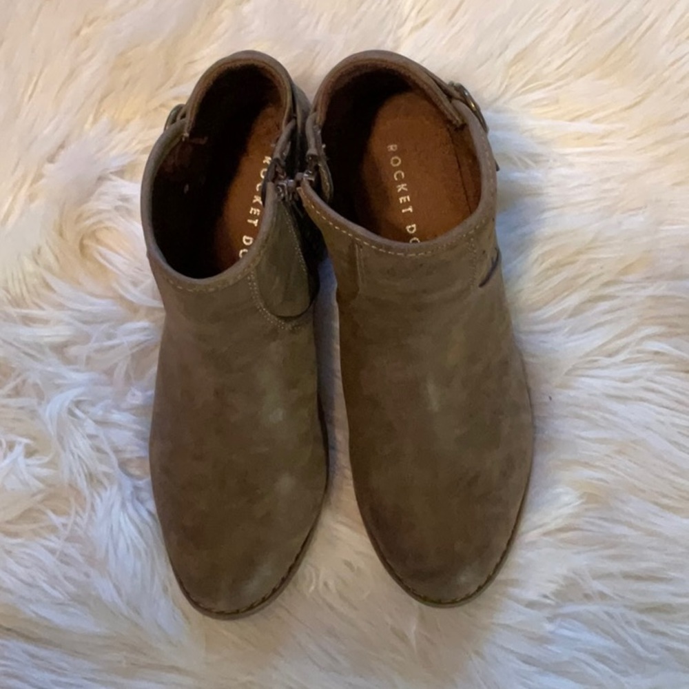 Rocket Dogs Women’s Double Straps Buckle Boho Western Ankle Boots Size 7.5